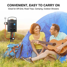 Load image into Gallery viewer, Camplux Propane Portable Water Heater 1.32 GPM with Pump - Kit (BLACK)
