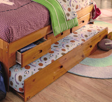 Load image into Gallery viewer, American Furniture Classics Solid Pine Full Daybed with Three Drawers and Twin Trundle
