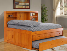 Load image into Gallery viewer, American Furniture Classics Solid Pine Full Daybed with Three Drawers and Twin Trundle
