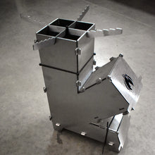 Load image into Gallery viewer, 509 Stoves - Collapsible Rocket Stove with Cooktop (15&quot; / 18&quot;)
