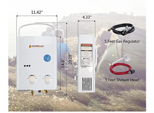 Load image into Gallery viewer, Camplux 5L 1.32 GPM Outdoor Portable Tankless Water Heater
