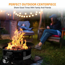Load image into Gallery viewer, Camplux Firebowl 19&quot; Outdoor Portable Propane Gas Fire Pit 58,000BTU with Carring Kit Manual Ignition
