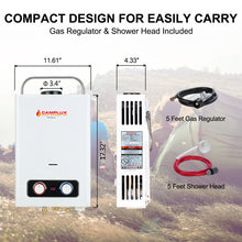 Load image into Gallery viewer, Camplux Pro Series 6L 1.58 GPM Outdoor Portable Tankless Gas Water Heater
