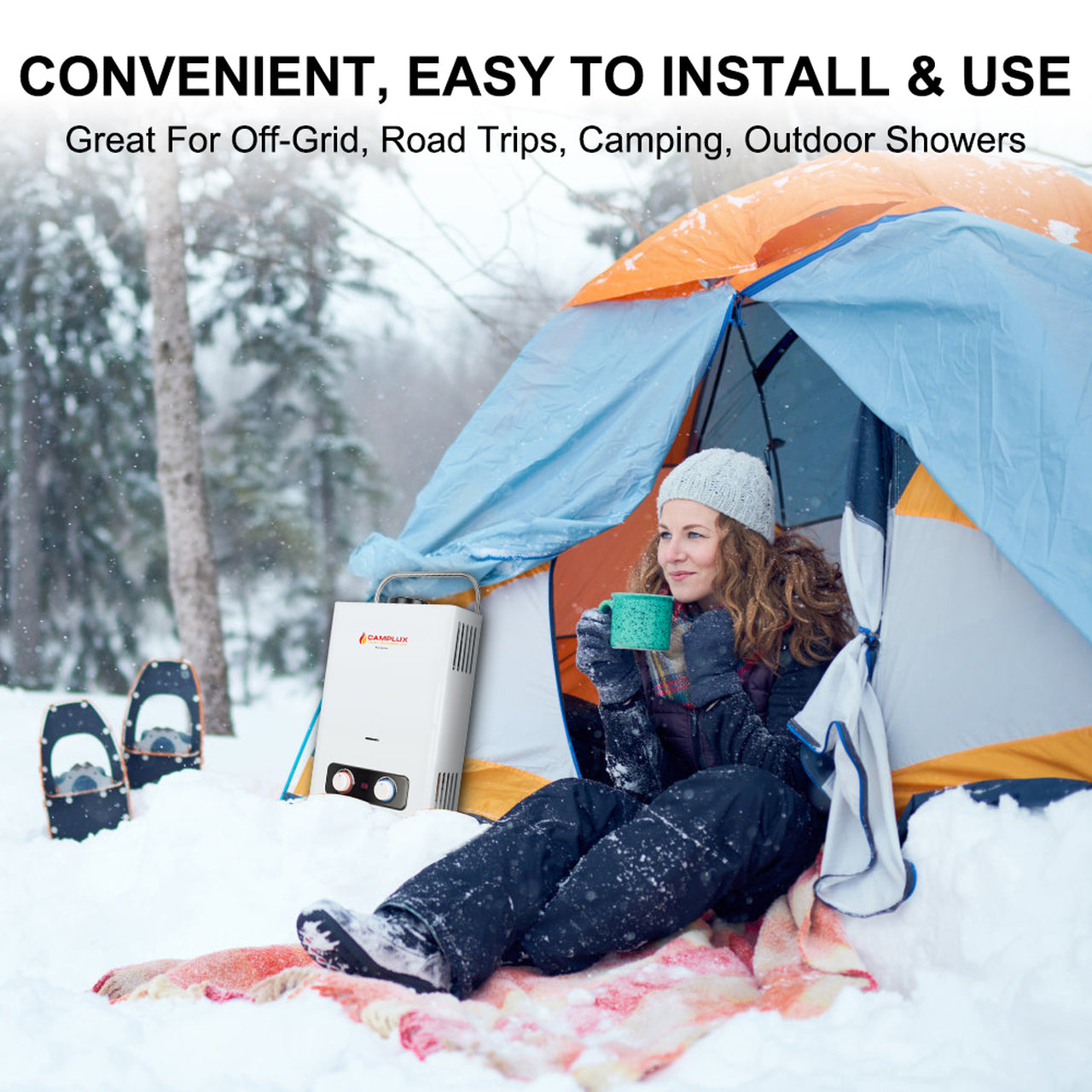 Camplux Pro Series 6L 1.58 GPM Outdoor Portable Tankless Gas Water Hea –  Freedom Yurt-Cabins