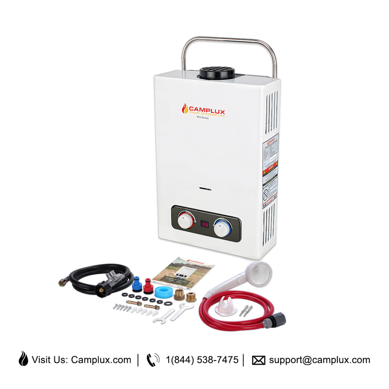 Camplux Pro Series 6L 1.58 GPM Outdoor Portable Tankless Gas Water