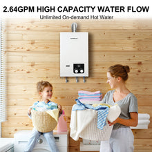 Load image into Gallery viewer, Camplux 10L 2.64 GPM LP High Capacity Indoor Tankless Water Heater

