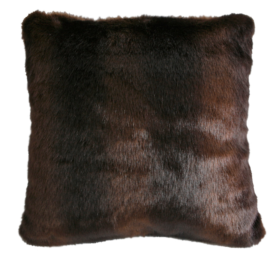 Carstens Brown Bear Faux Fur Pillow