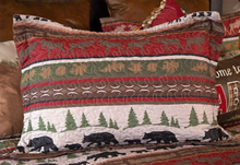 Load image into Gallery viewer, Carstens Cabin and Lodge Stripe Rustic Quilt Set (Twin/Queen/King)
