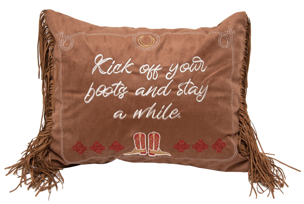 Carstens Kick off Your Boots Throw Pillow