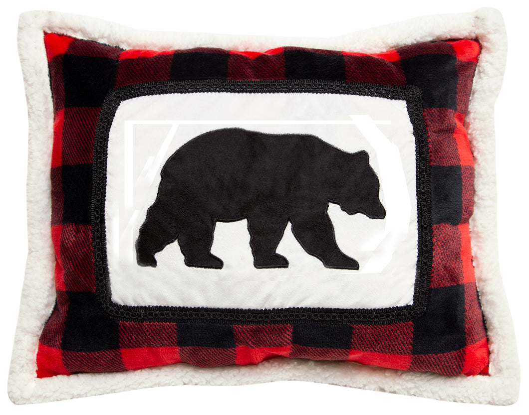 Carstens Lumberjack Bear Throw Pillow