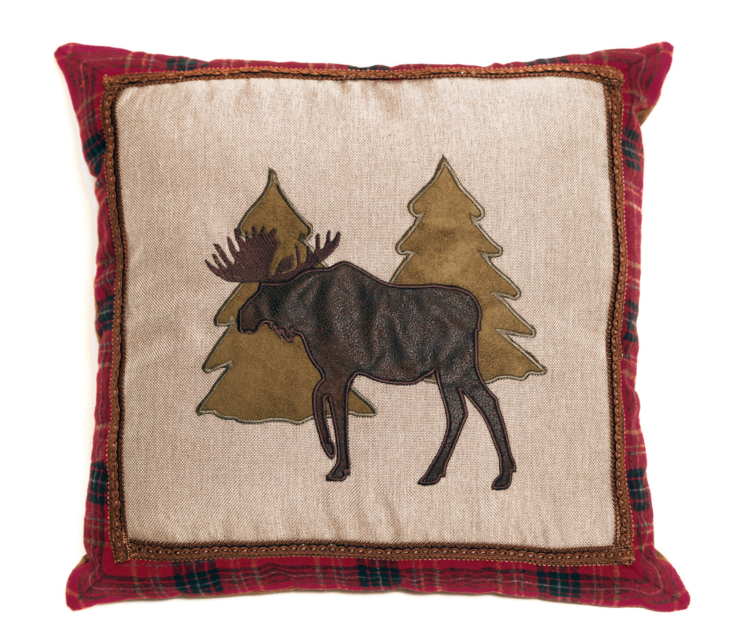 Carstens Moose & Trees Rustic Cabin Throw Pillow