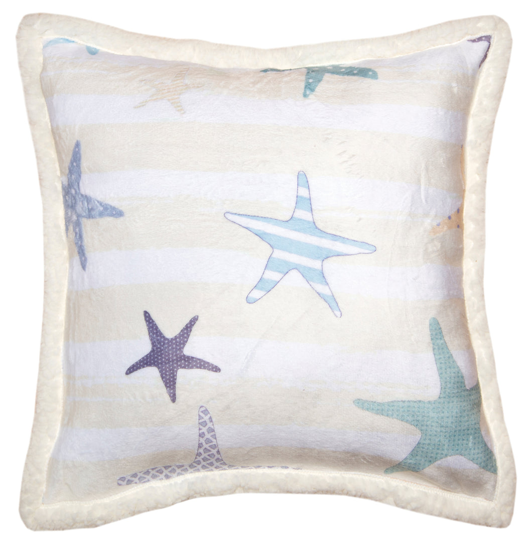 Carstens Starfish Plush Sherpa Pillow