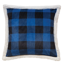 Load image into Gallery viewer, Carstens Wrangler Blue Lumberjack Buffalo Plaid Sherpa Fleece Comforter Set (Twin/Queen/King)
