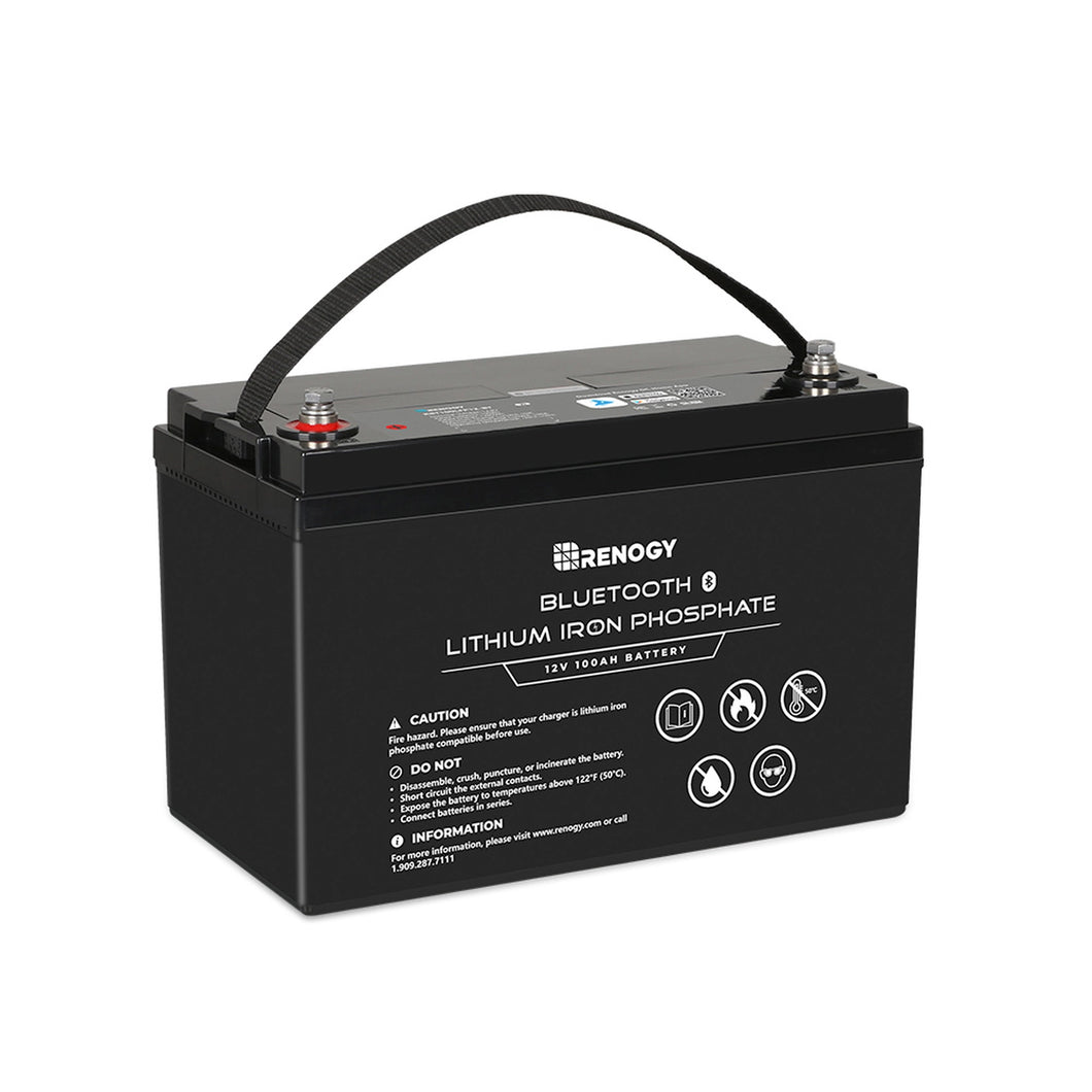 Renogy 12V 100Ah Lithium Iron Phosphate Battery w/ Bluetooth